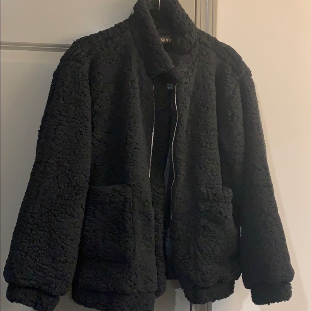Black teddy jacket (NEVER WORN)